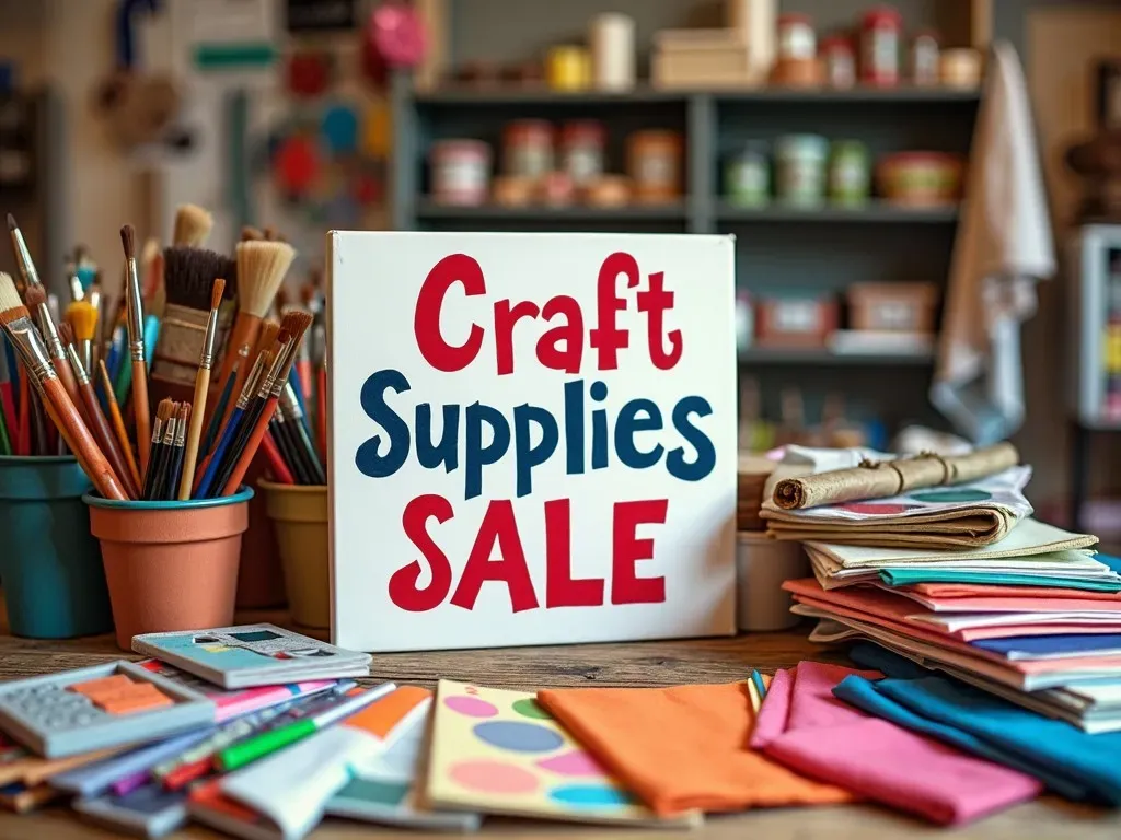 Craft Supplies Sale