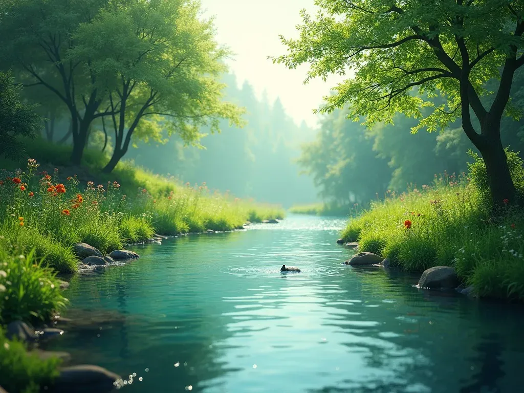 Captivating Scenes: The Art of Painting a River