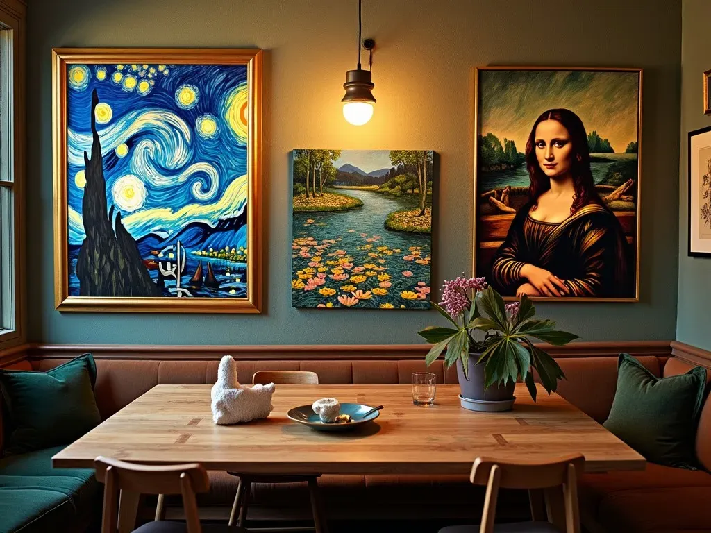 Famous Paintings Backgrounds Table