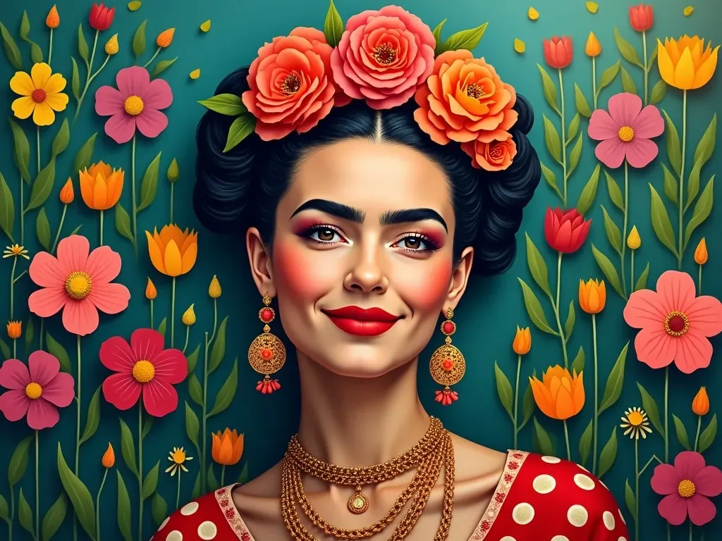 Frida Kahlo Flower Crown