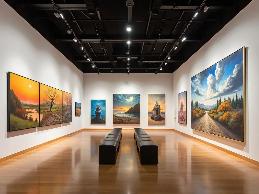 Large Art Painting Display