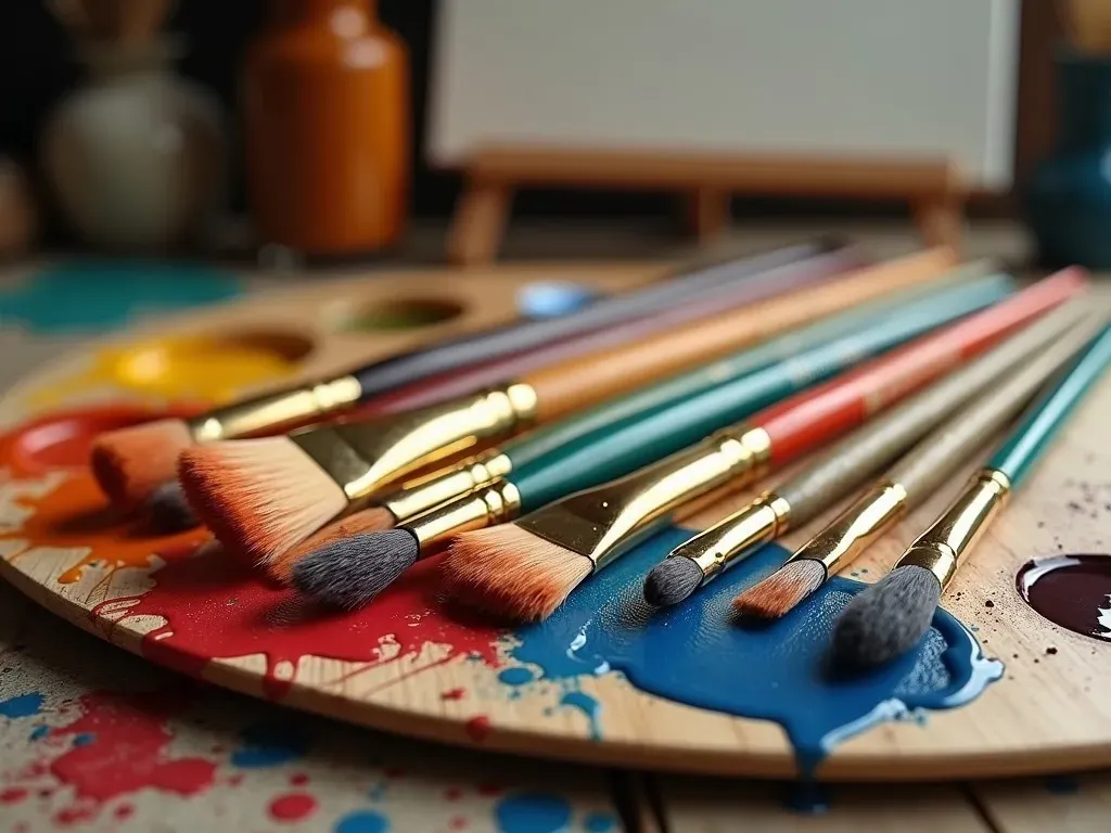 Oil Paint Brush Types