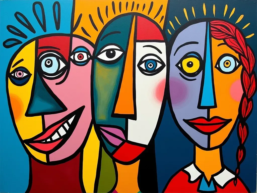 Picasso abstract faces