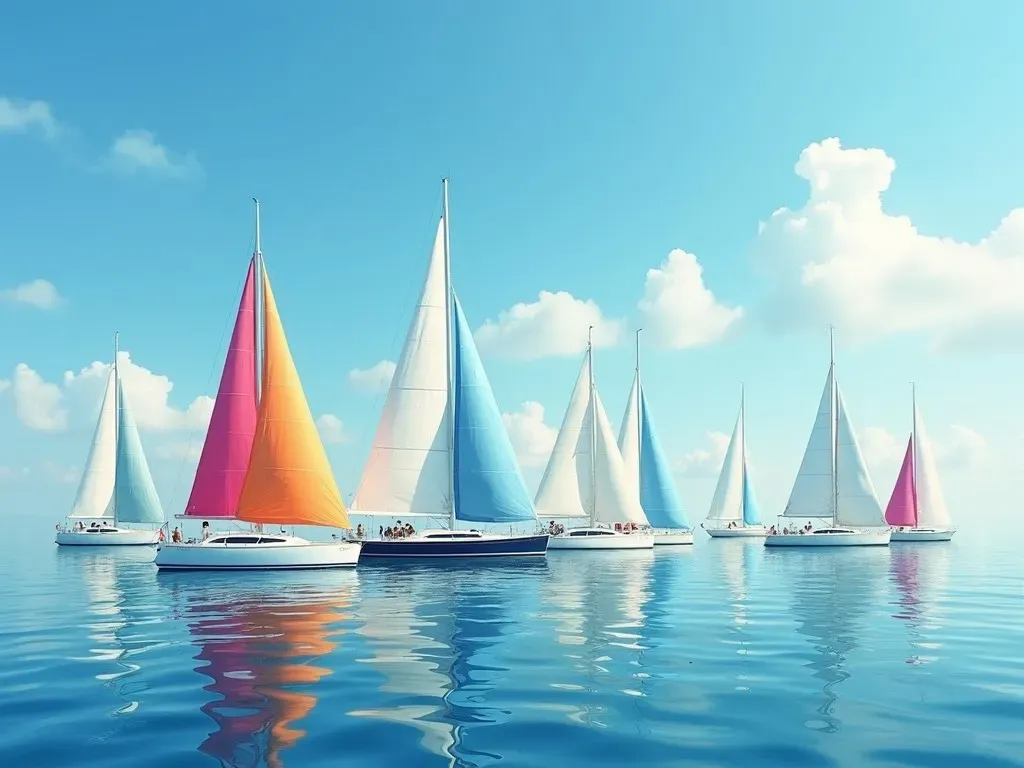 Sailing Boats Composition