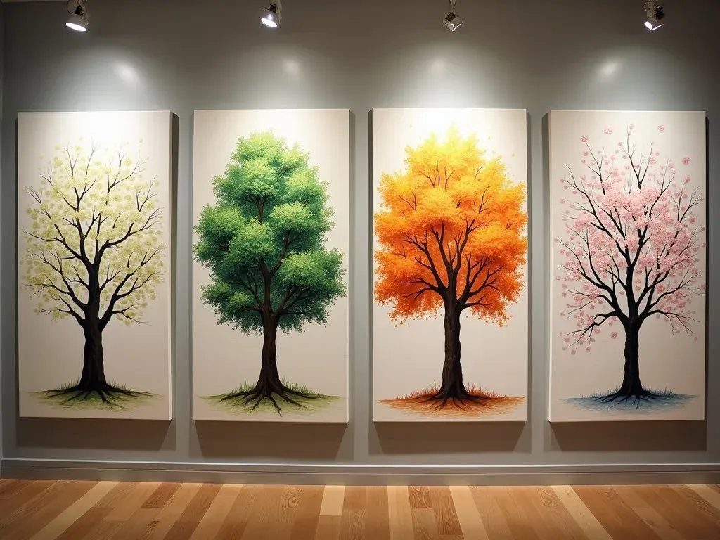 Seasonal Tree Paintings