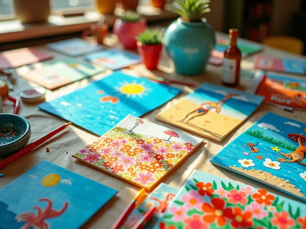 Summer Paintings Table